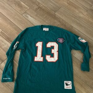 Mitchell and Ness NFL MIAMI DOLPHINS DAN MARINO #13 Jersey style shirt XL
